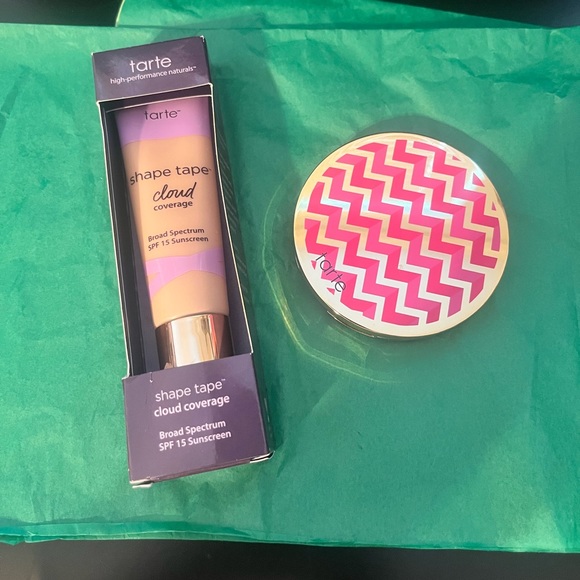 TARTE SHAPE TAPE CLOUD COVERAGE 16N AND BLUSH HIGHLIGHT